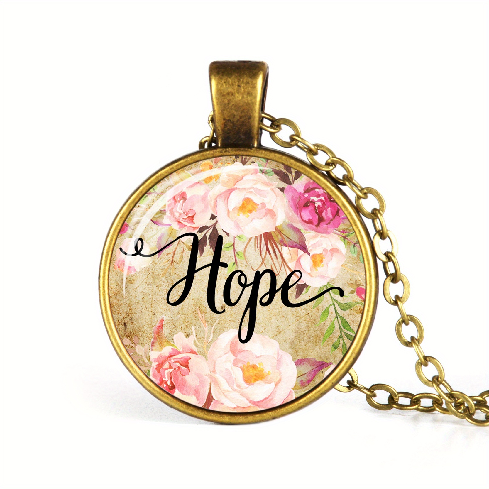 Handmade Christian Bible Verse Necklace, Inspirational Gift